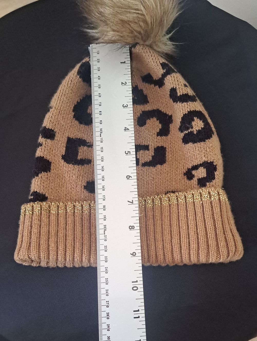 Crewcuts Leopard Pom Beanie In Leopardo Print - Picture 5 of 8